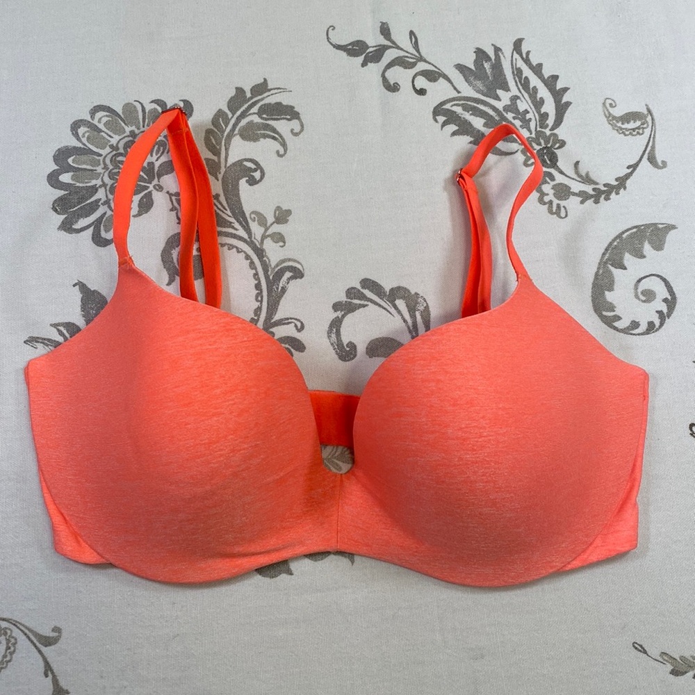 Victoria Secret Orange Heathered Bra